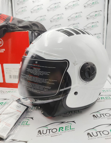 Casco bianco scooter moto bhr - scooter,