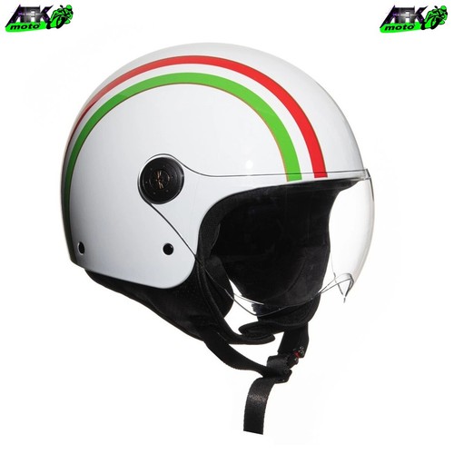 Casco demi jet grafica - casco,